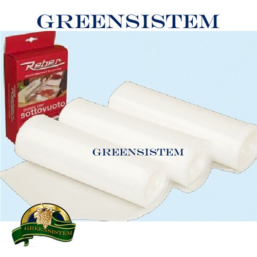 Greensistem: BUSTE SOTTOVUOTO IN ROTOLO CM.30X600 CF. 2 ROTOLI - CBT -  GREENSISTEM