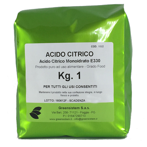 ACIDO CITRICO MONOIDRATO KG. 1 (BUSTA)