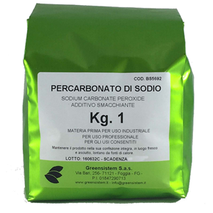 PERCARBONATO DI SODIO KG. 1 PURO - SMACCHIANTE, SBIANCANTE - Greensistem