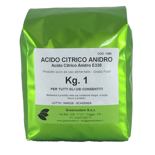 ACIDO CITRICO ANIDRO KG. 1 (BUSTA)