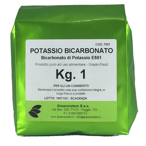 Greensistem: POTASSIO BICARBONATO KG. 01 E501 - BICARBONATO DI POTASSIO -  GREENSISTEM SAS