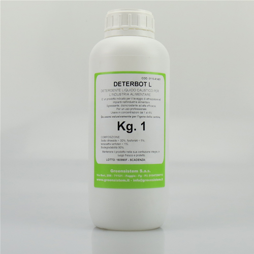 DETERBOT L KG. 1 - LT. LIQUIDO - DETERGENTE, DISINCROSTANTE, DETARTARIZZANTE