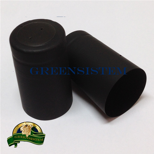 CAPSULE PVC 33X55 NERO OPACO CF. PZ. 100 TERMORETRAIBILI