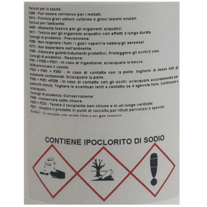 11 FLACONI - IPOMAX DA KG. 1 - IPOCLORITO DI SODIO 14-15%