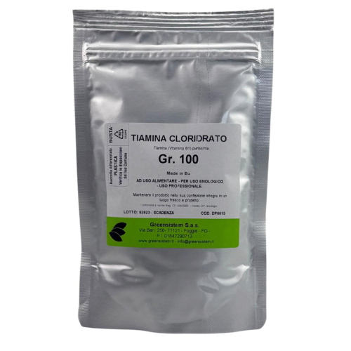 VITAMINA B1 - GR. 100 - TIAMINA CLORIDRATO - ALIMENTARE - IN BUSTA RICHIUDIBILE