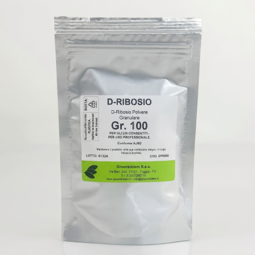 D-RIBOSIO POLVERE GR. 100 PURO IN BUSTA RICHIUDIBILE - ALIMENTARE